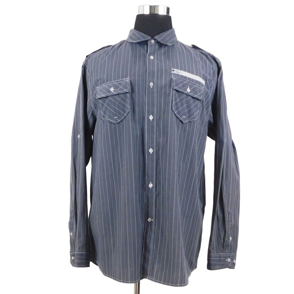 Montage Cotton Polyester Long Sleeve Button Mens XXL Shirt